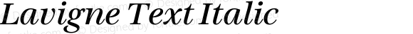 Lavigne Text Italic