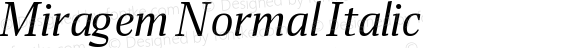 Miragem Normal Italic