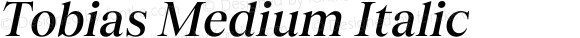 Tobias Medium Italic