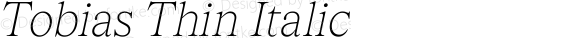 Tobias Thin Italic