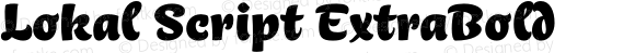 Lokal Script ExtraBold