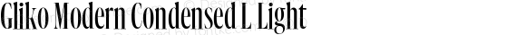 Gliko Modern Condensed L Light