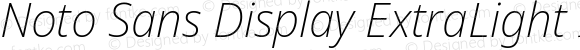 Noto Sans Display ExtraLight Italic