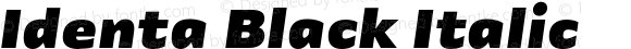 Identa Black Italic