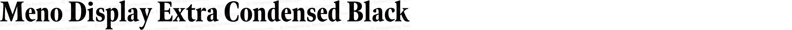 Meno Display Extra Condensed Black