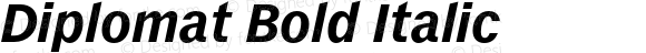 Diplomat Bold Italic