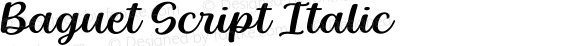 Baguet Script Italic