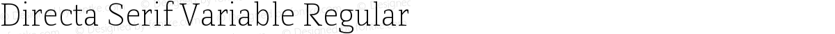 Directa Serif Variable Regular