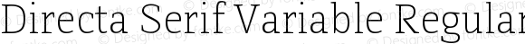 Directa Serif Variable Regular