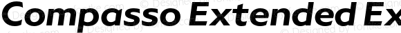 Compasso Extended ExtraBold Italic