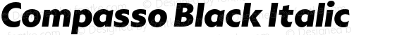 Compasso Black Italic