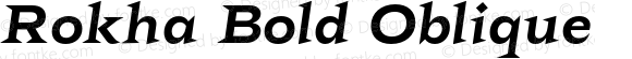 Rokha Bold Oblique