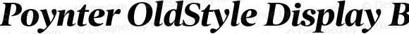 Poynter OldStyle Display Bold Italic