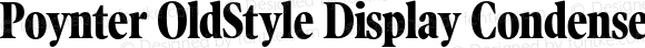 Poynter OldStyle Display Condensed Bold