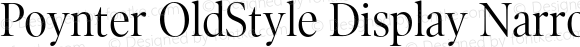 Poynter OldStyle Display Narrow Roman