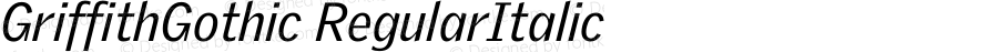 GriffithGothic-RegularItalic