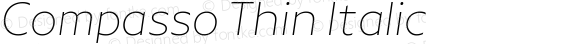 Compasso Thin Italic