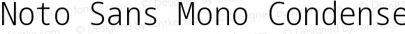 Noto Sans Mono Condensed Light