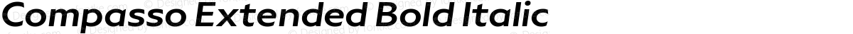 Compasso Extended Bold Italic