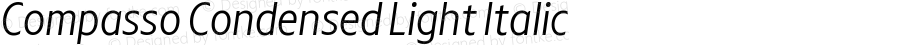 Compasso Condensed Light Italic