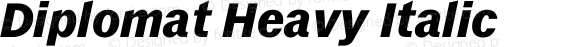 Diplomat Heavy Italic