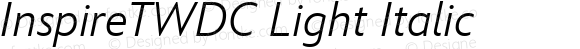 InspireTWDC Light Italic