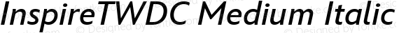 InspireTWDC Medium Italic