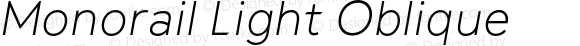 Monorail Light Oblique