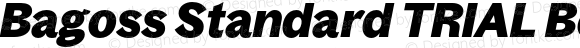 Bagoss Standard TRIAL Bold Italic