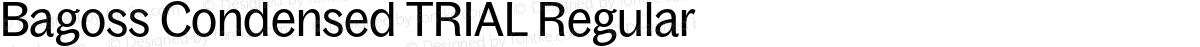 Bagoss Condensed TRIAL Regular