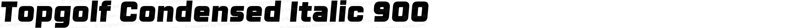 Topgolf Condensed Italic 900