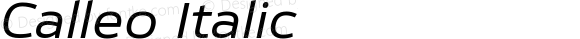 Calleo Italic