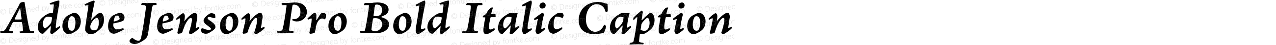 Adobe Jenson Pro Bold Italic Caption