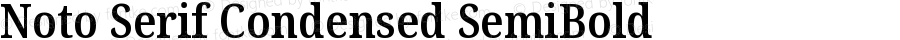 Noto Serif Condensed SemiBold