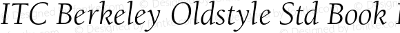 BerkeleyStd-BookItalic