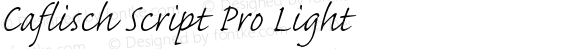 Caflisch Script Pro Light