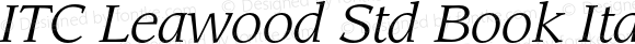 LeawoodStd-BookItalic