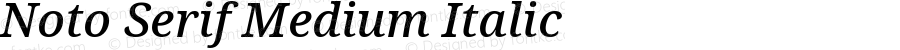 Noto Serif Medium Italic