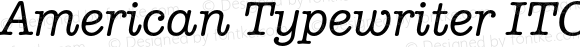 American Typewriter ITC Pro Medium Italic Version 2.000 Build 1000