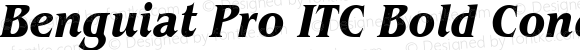 Benguiat Pro ITC Bold Condensed Italic