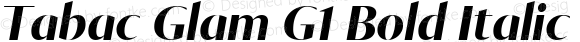 Tabac Glam G1 Bold Italic