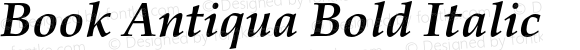 Book Antiqua Bold Italic