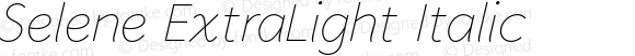 Selene-ExtraLightItalic