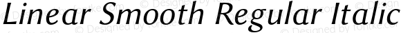 Linear Smooth Regular Italic