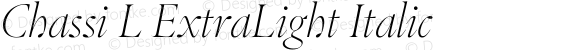 Chassi L ExtraLight Italic