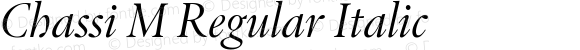 Chassi M Regular Italic