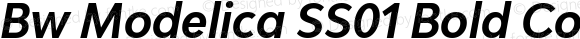 Bw Modelica SS01 Bold Condensed Italic