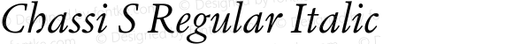 Chassi S Regular Italic