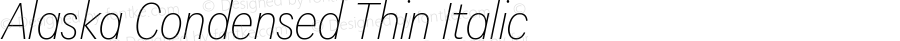 Alaska Condensed Thin Italic