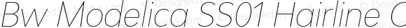 Bw Modelica SS01 Hairline Condensed Italic